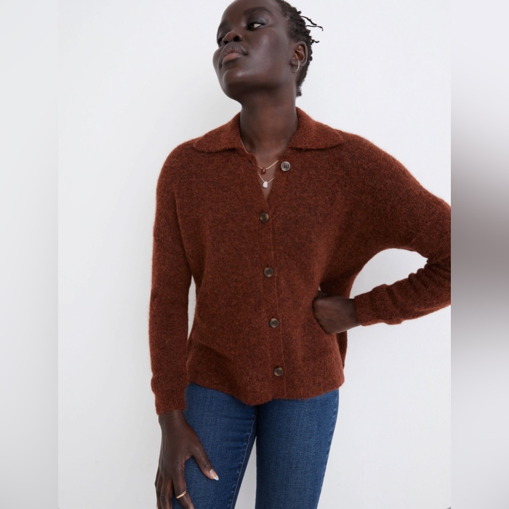 NWT Madewell Carrabelle Polo Cardigan Sweater